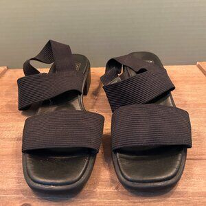 Mootsies Tootsies Womens Black 1.75" Heel Sandals Size 9M